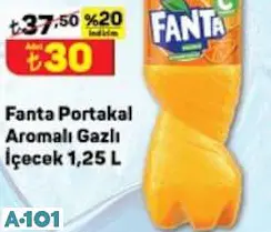 FANTA PORTAKAL AROMALI GAZLI İÇECEK 1,25 L